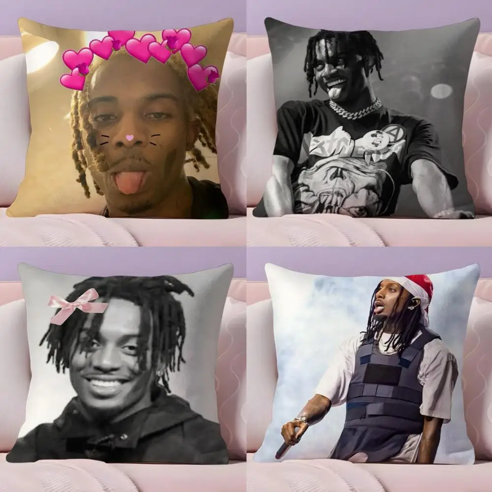 PIKPAKA P-Playboi CartiS Cushion Cover Plush Fabric Soft Double-Sided Printed Sofa Warm Winter Home Gift Pillow Cover