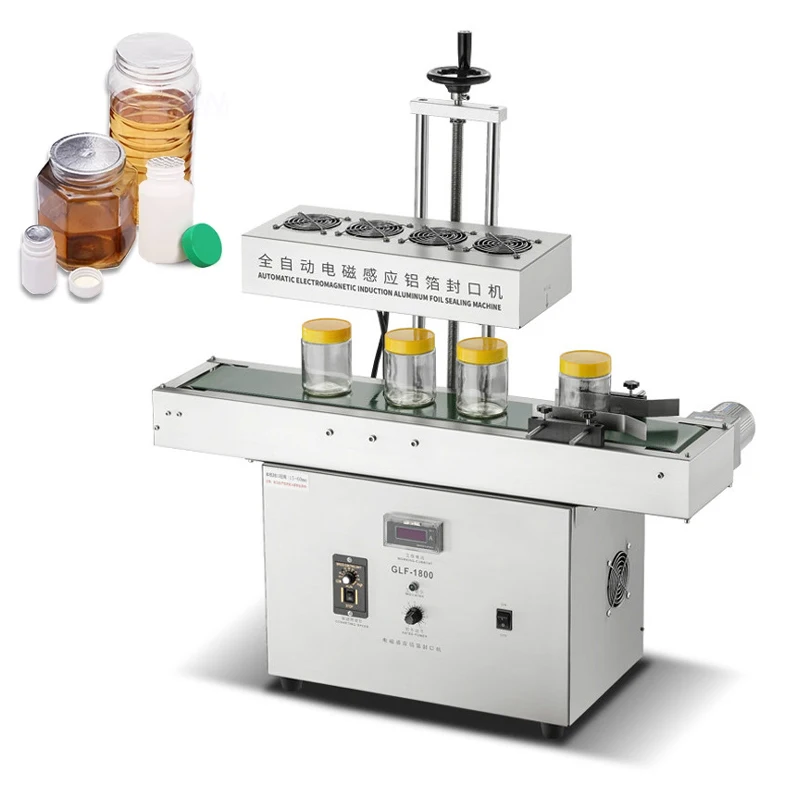 

Машина для запечатывания алюминиевой фольги с электромагнитной индукцией для стеклянных бутылок, пластиковых бутылок, непрерывный индукционный упаковщик для продажи