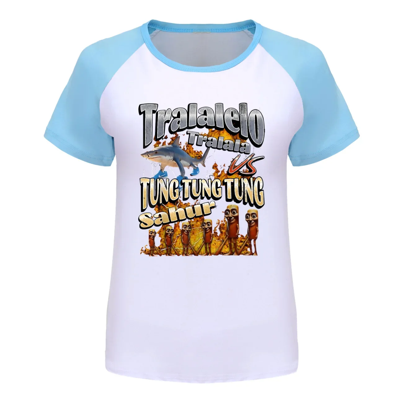 

Camiseta Tung Tung Sahur Kids Забавная одежда Tralalero Tralala для мальчиков Футболка с короткими рукавами для девочек Летние модные футболки