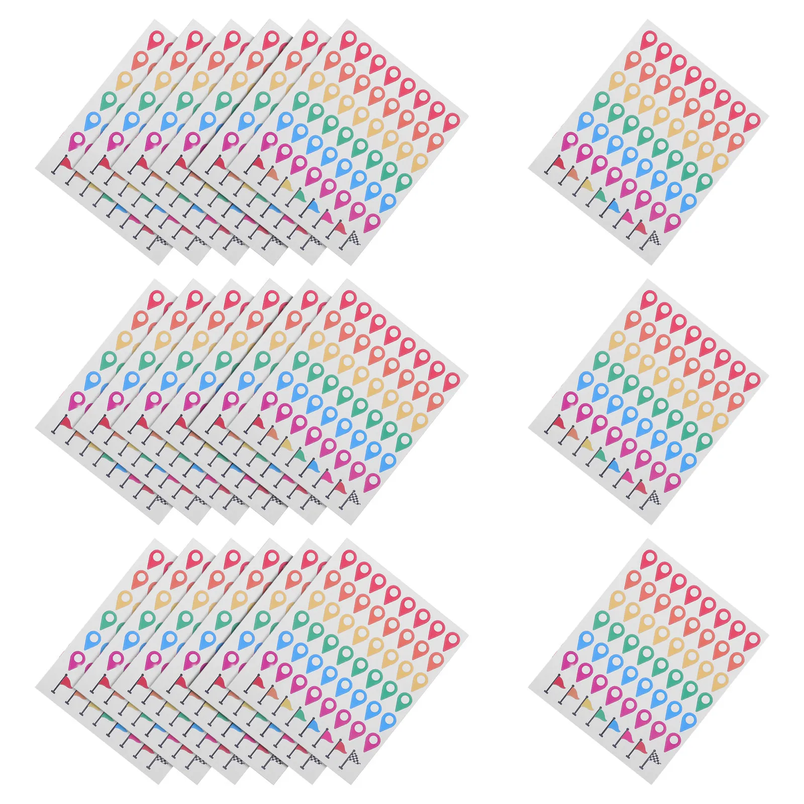 

560 шт. цветных самоклеящихся наклеек-маркеров для карт, для путешествий, учебы, географии, для учителей