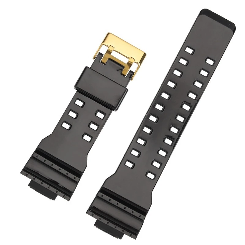 ل كاسيو g-shock الأسود الساموراي الذهب الأسود GA110 ga100 120 ga140 الراتنج سيليكون حزام ساعة رياضية الذكور 16 مللي متر