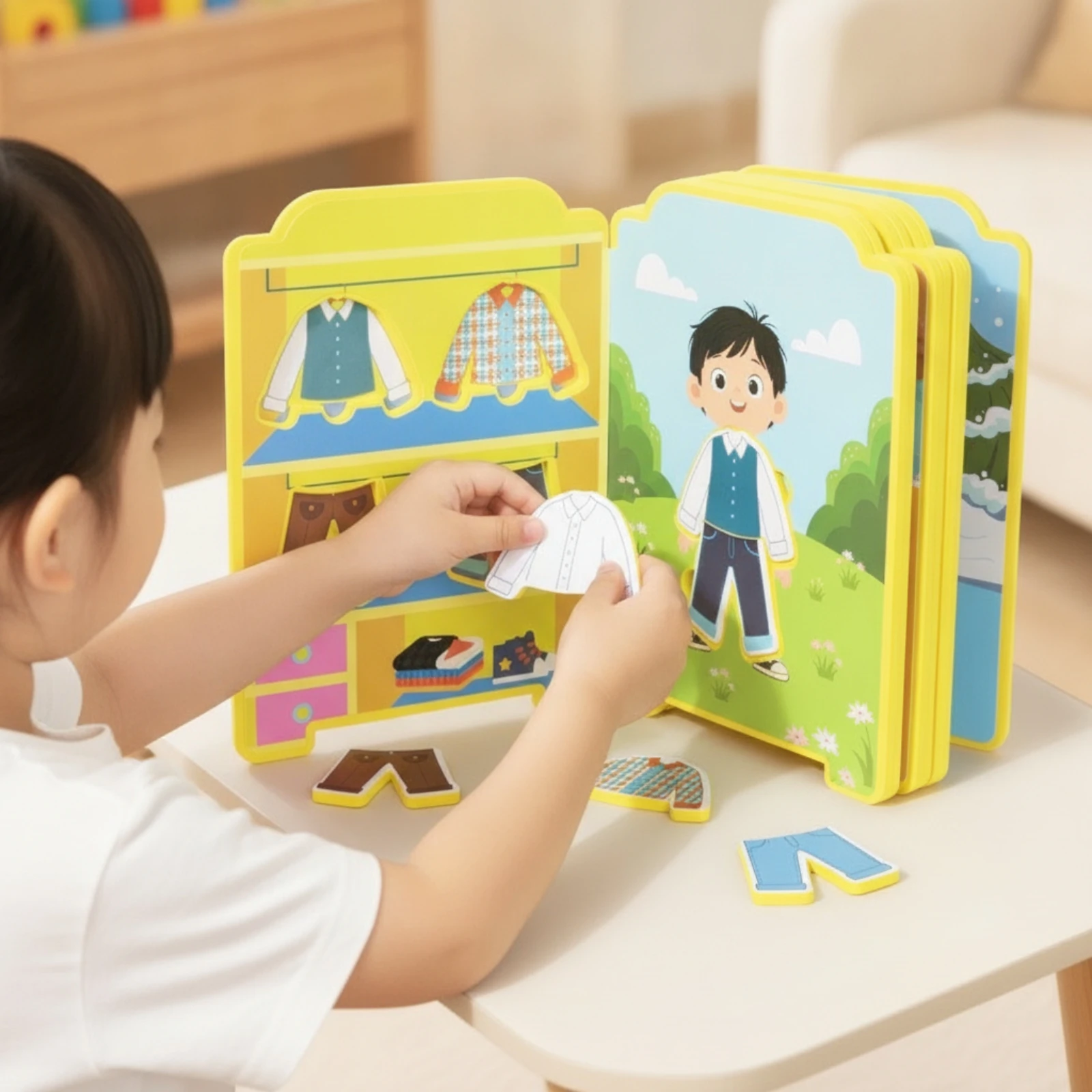 children's-dress-up-activity-book-compact-dress-up-book-with-removable-clothing-pieces-travel-friendly-reusable-for-children