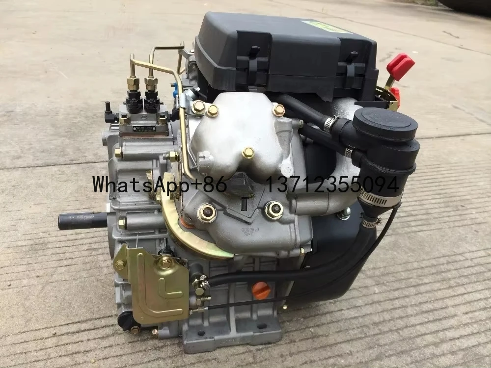 Brand new V type 2 cylinder air cooled 4 stroke small diesel engine R2V88