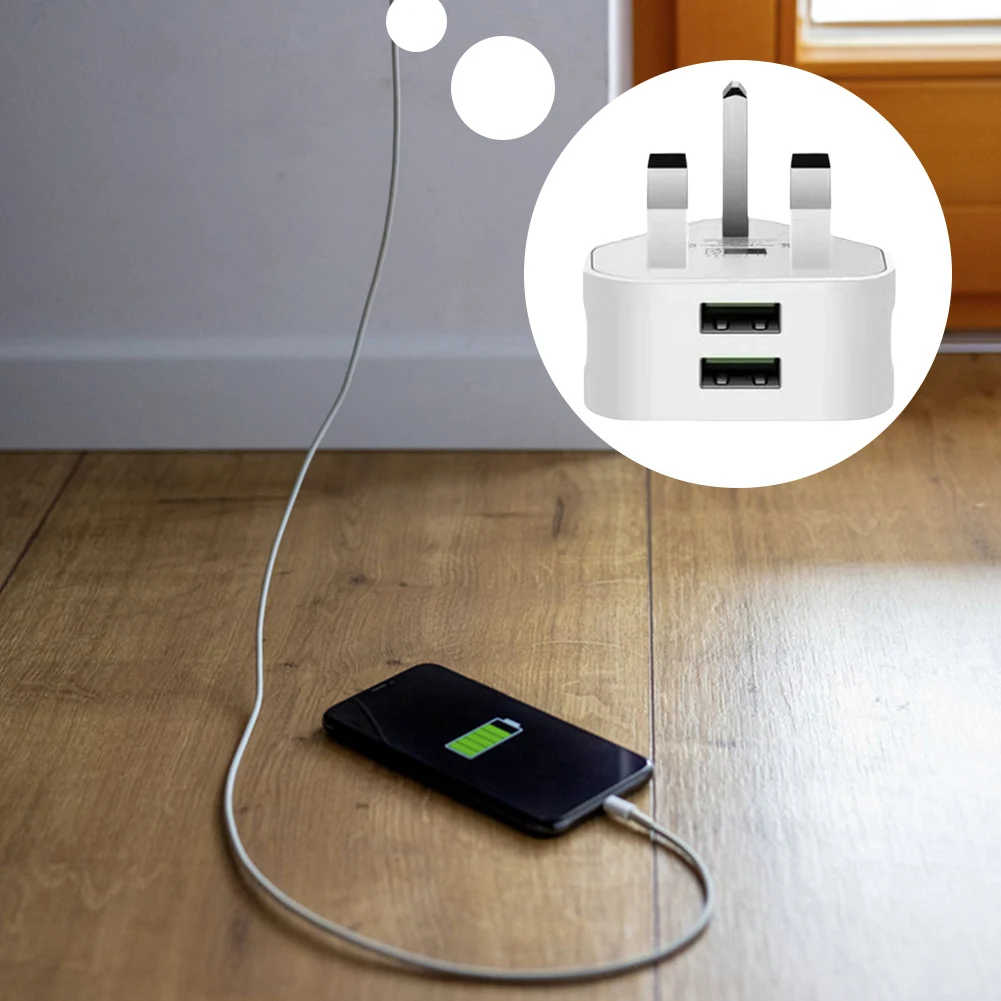 1/2/3 منافذ USB الجدار مهايئ شاحن 3 دبوس السفر محول القابس المملكة المتحدة التوصيل شاحن محمول آيفون/سامسونج/هواوي شحن