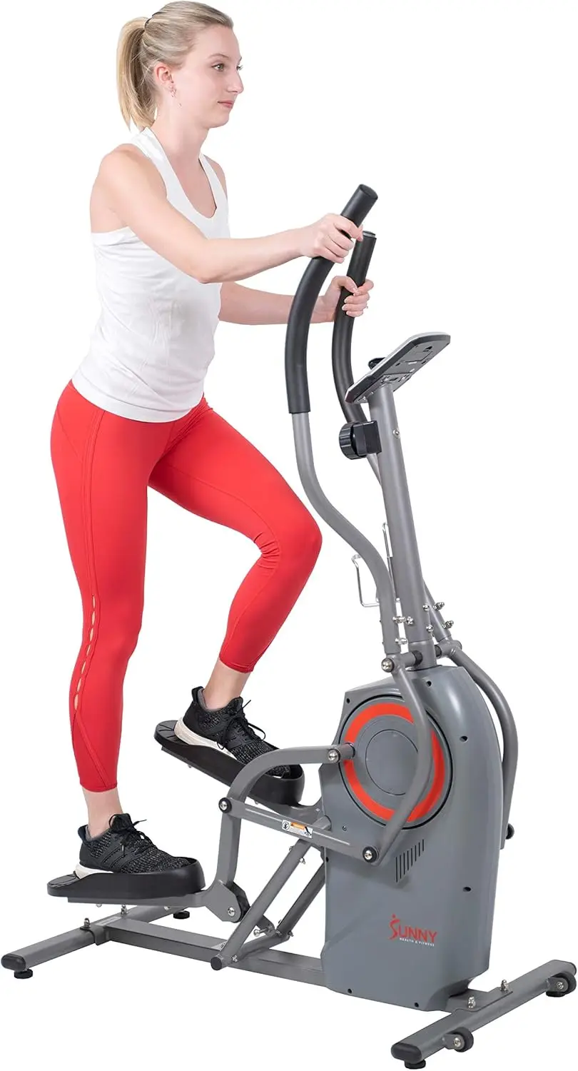 Fitness Cardio Climber Stepping Elliptical Exercise Machine for Home with 8 Levels of Magnetic Resistance, Perfor