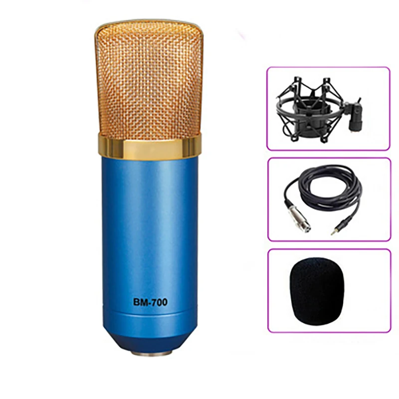 Condenser Microphone Set Studio Mic Equipment Recording Outdoor Gaming Microfono Usb