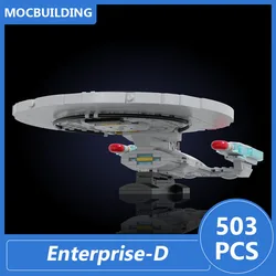 Enterprise-D Model Moc Building Blocks Diy Assemble Bricks Space Educational Creative Collection Toys Display Xmas Gifts 503PCS