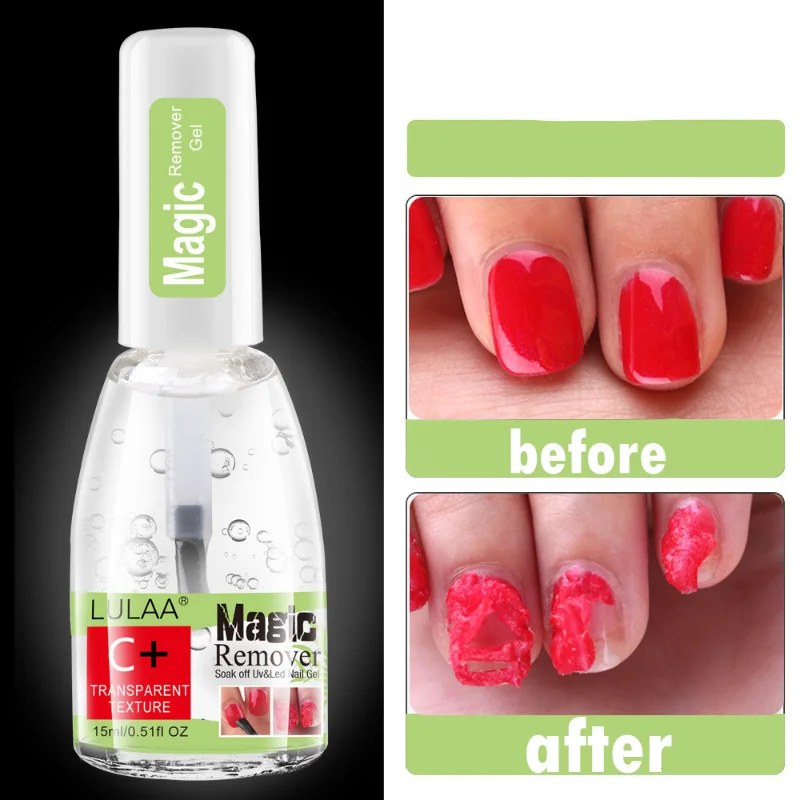 

15ML Nail Polish Burst Gel Nail Polish Remover Soak Off Nail Cleaner Fast Manicure Semi Permanent Remover Varnish Nail Art Tool