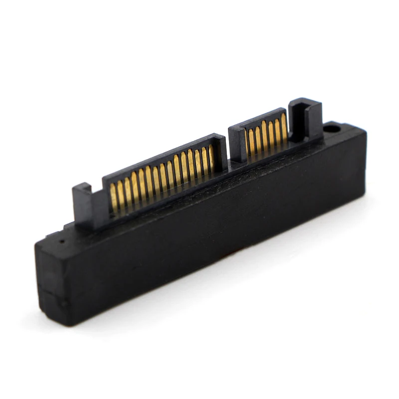90 Degree Right Angled SATA 22Pin 7+15 Male to SFF-8482 SATA 22 Pin Female Port Adapter Card for SATA HDD SSD Right/ Left Hot image 3