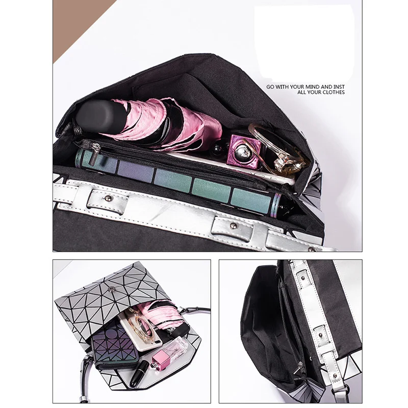 Luminous Messenger envelope Bag pink Women's Geometric evening Clutch bags Crossbody shoulder bags for women 2023 bolsa feminina