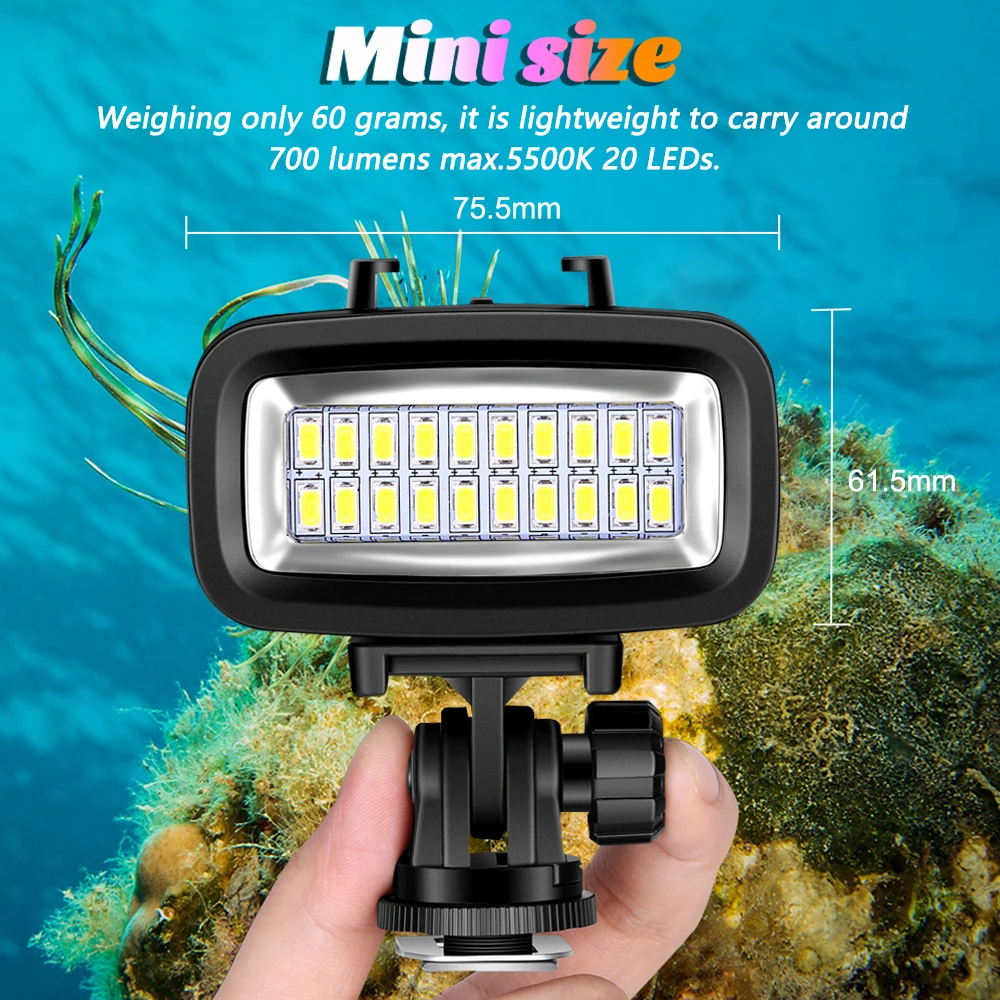 Seafrogs Wholesale High Quality 40meter Dving Video Light For Gopro  Phone Sony Canon Diving Case