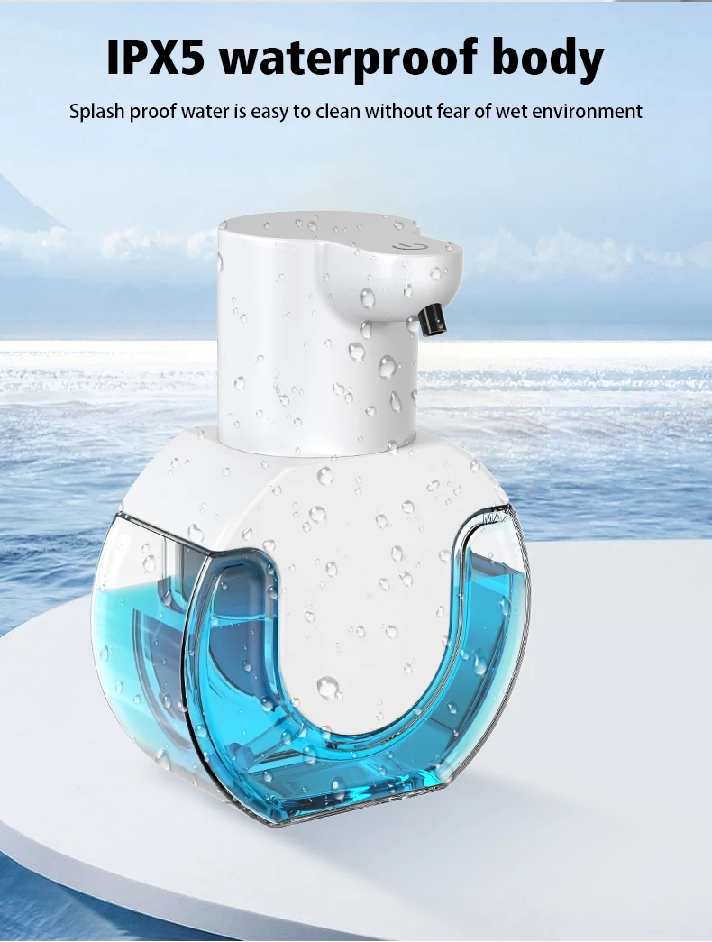 420ML Light Display 4-Gears Adjustable Control Infrared Induction Automatic Sensor Soap Dispenser Electric Hand Sanitizer Bottle