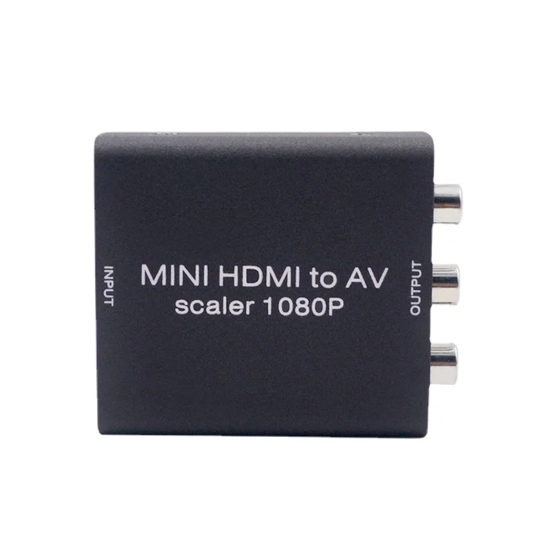 

Mini HDMI to AV converter, high-definition video to RCA conversion box