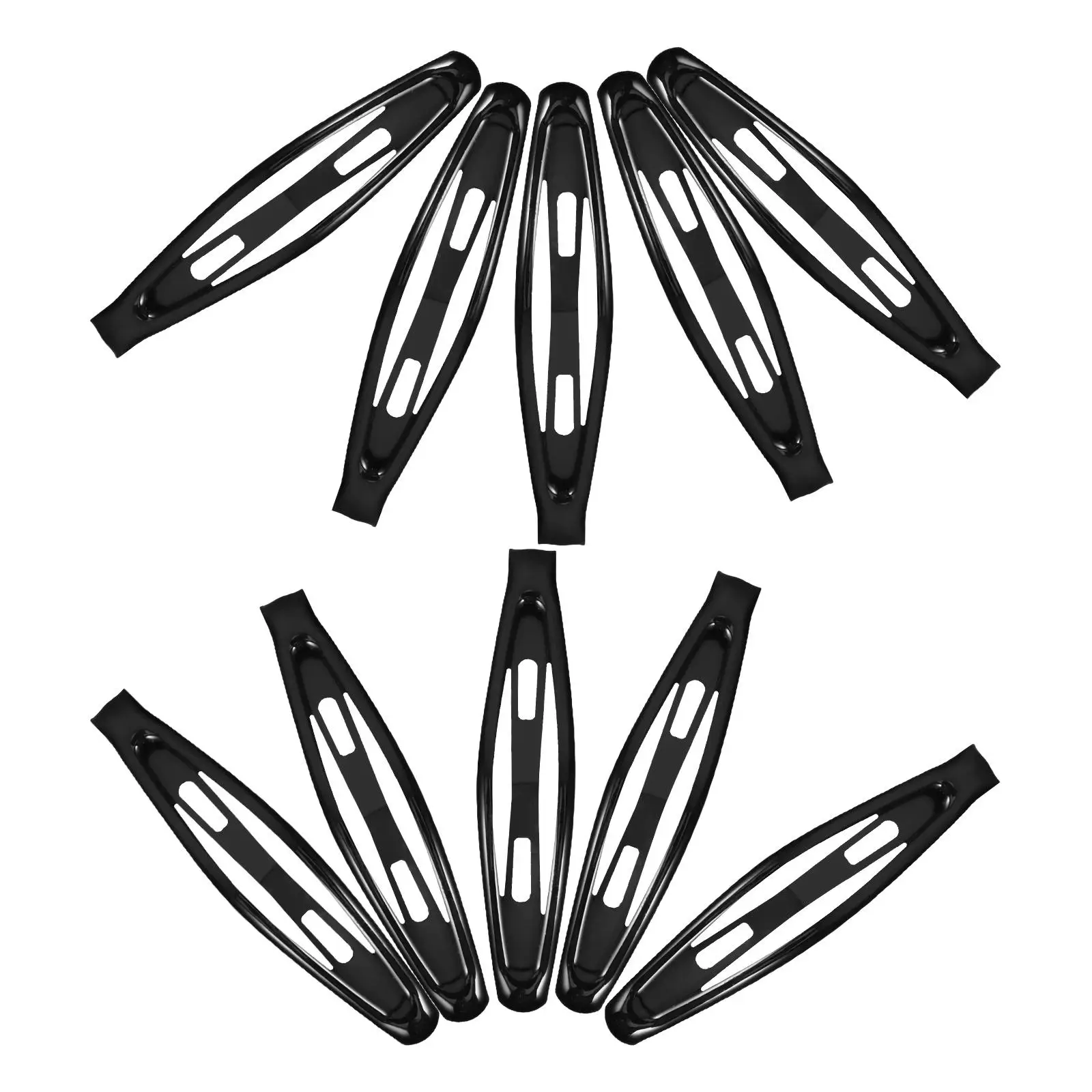 

10 Pcs Kids Hair Clips Black Barrettes Girls Snap Hairpins Fine Accessories Toddler Baby Girl Hair Decorations