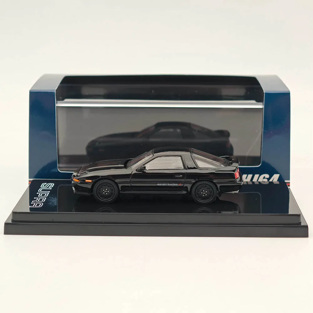 1/64 hobby japão para supra a70 2.5gt twin turbo limitado com peças de teto solar deslizante externo e 3.0gt turbo um modelo preto fundido