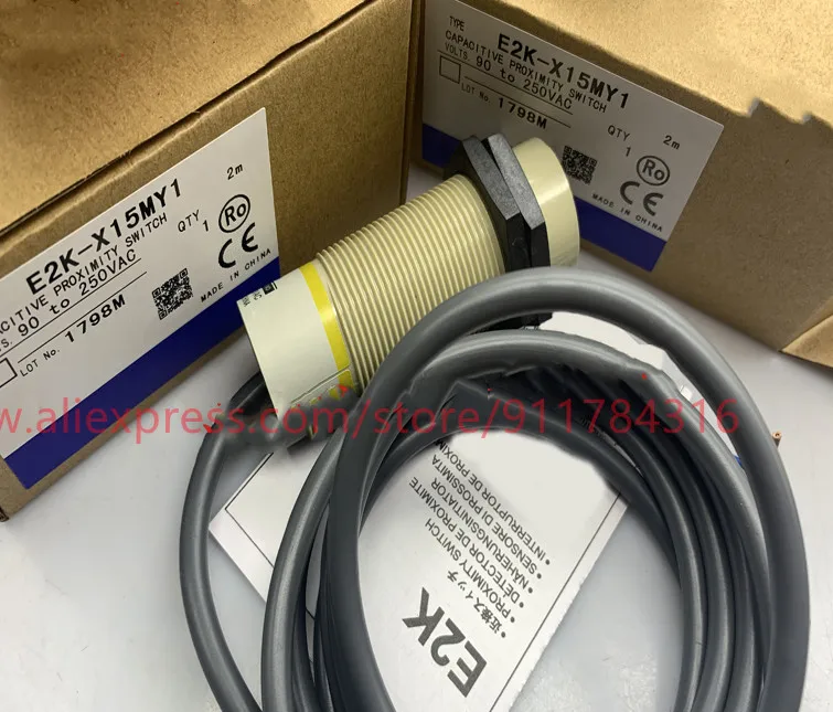 

2pcs High quality Proximity switch E2K-X15ME1 E2K-X15ME2 E2K-X15MF1 E2K-X15MF2 E2K-X15MY1 E2K-X15MY2