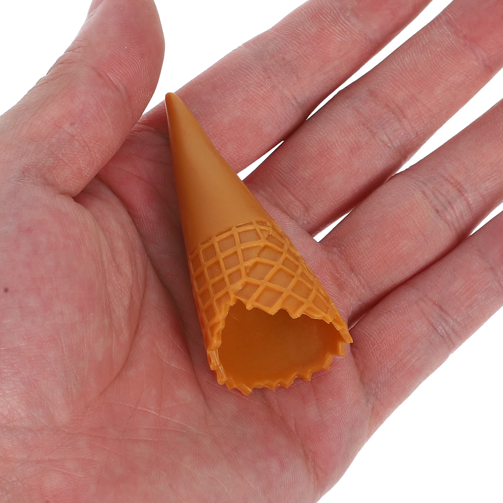 

12 Pcs Mini Simulated Ice Cream Cones Realistic PVC Stable Reusable DIY Home Decor Shop Display Artificial Food Models