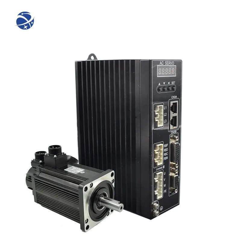 CNC servo motor  until kit 130mm 220V 1kw 4Nm 2500Rpm Ac Servo Motor and Driver Kit with 5M Cable