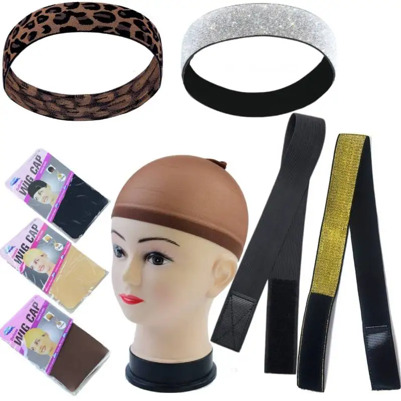 Stocking Cap Wig Deluxe Hair Net Wig Cap Elastic Wig Band Wig Lace Melting Band Nylon Stretch Mesh Wig Cap for Wigs