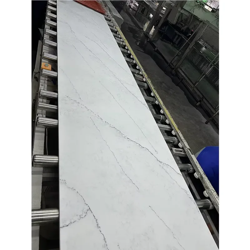 Faux Marble Countertops Composite Pure Acrylic Solid Surface Flat Panel Kitchen Island Table 10 Year Warranty