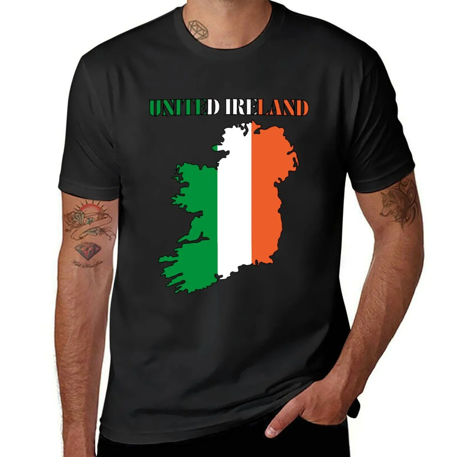 United Ireland Irish Reunification T-Shirt customs customizeds sports fans blanks mens t shirts