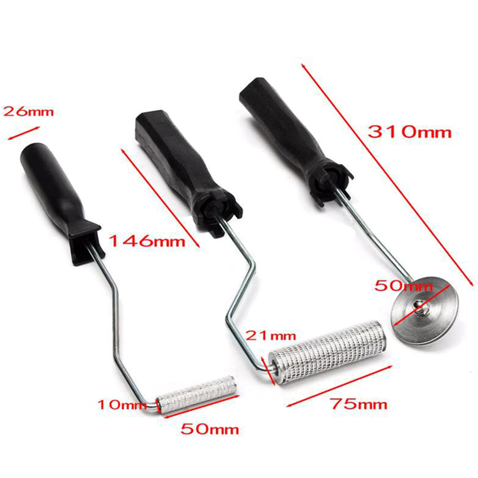 مجموعة أدوات الأسطوانة المصنوعة من الألياف الزجاجية مجموعة أسطوانة الترقق من راتينج الألياف الزجاجية أداة مجداف الفقاعات لجزء إصلاح قارب الاستحمام #6