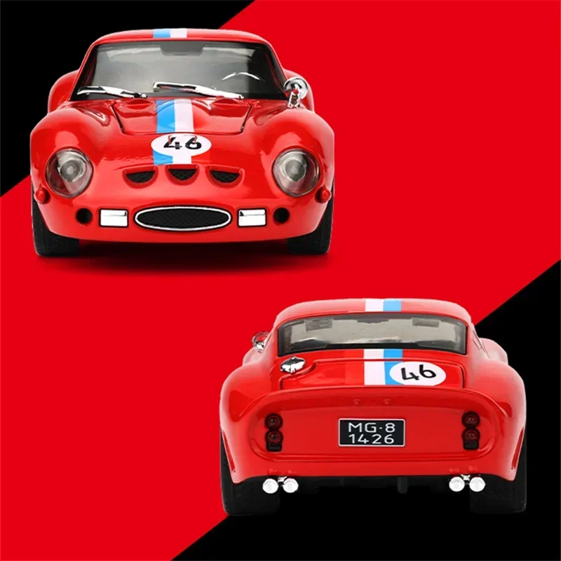

1:32 250 GTO Alloy Sports Car Model Diecasts Metal Track Racing Car Vehicles Model Simulation Sound and Light Childrens Toy Gift