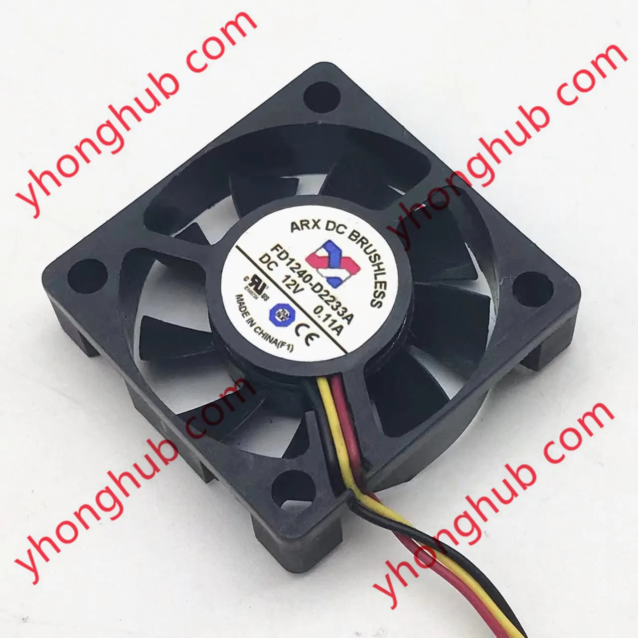 

ARX FD1240-D2233A DC 12V 0.11A 40x40x10mm 3-Wire Server Cooling Fan