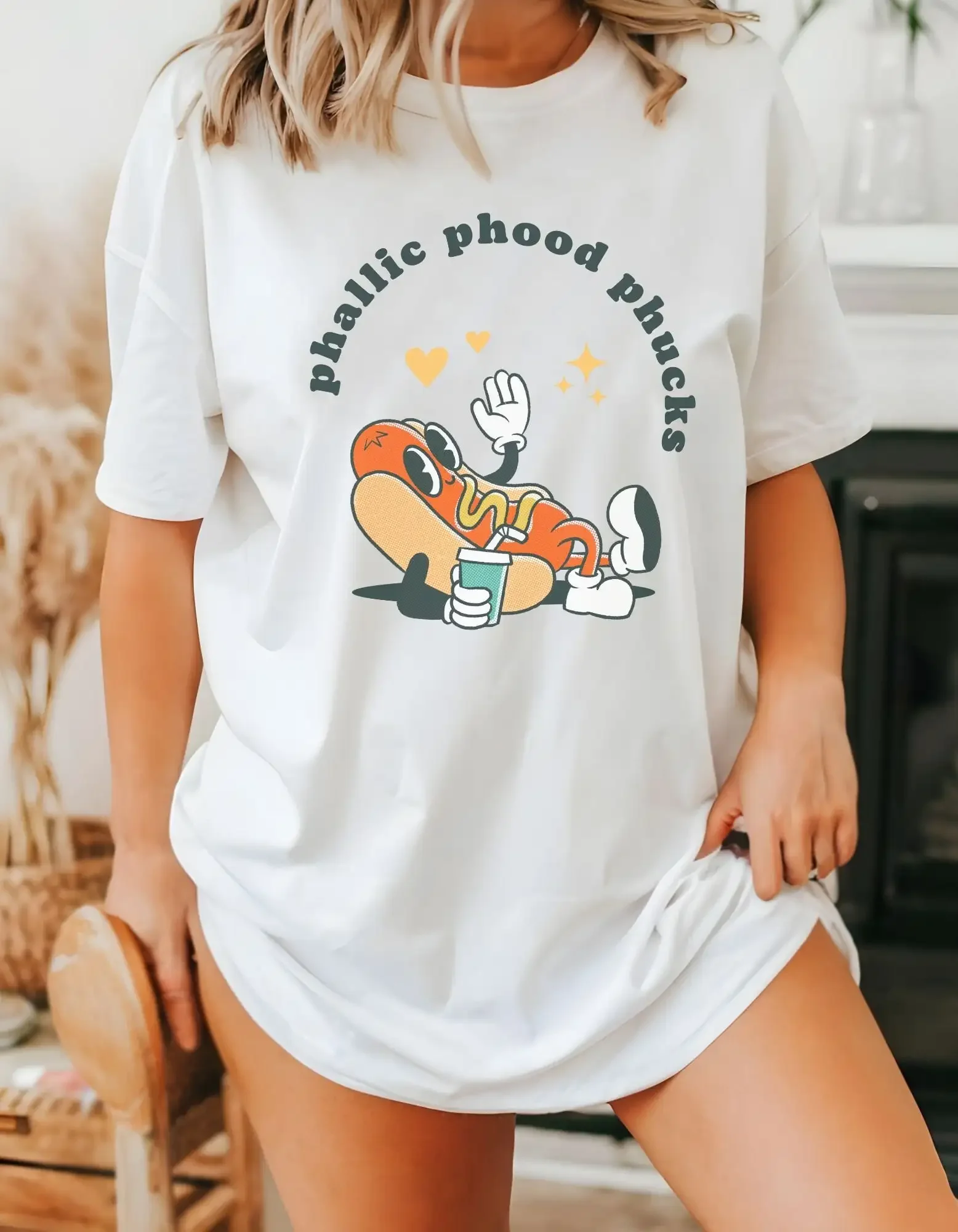 Inappropriate T Shirt Funny Retro Vintage s Silly Sarcastic Food Hot Dog Word Play