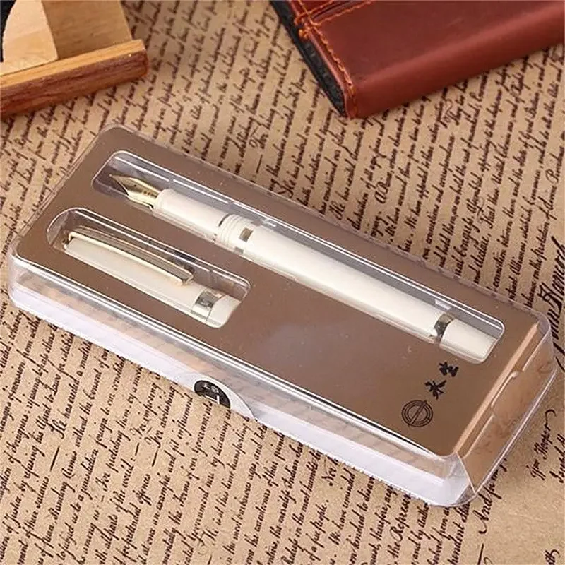 

Yong Sheng 698, перьевая ручка с поршневыми чернилами и серебряным твердым золотым мягким пером, канцелярские принадлежности, офисные школьные канцелярские принадлежности