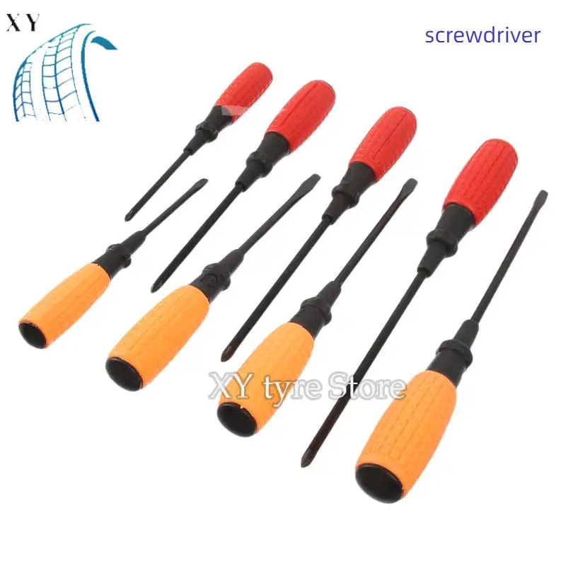 

Клееные отвертки с противоскользящей ручкой: 3–6 дюймов, прямые и крестовые магнитные насадки для точных работ