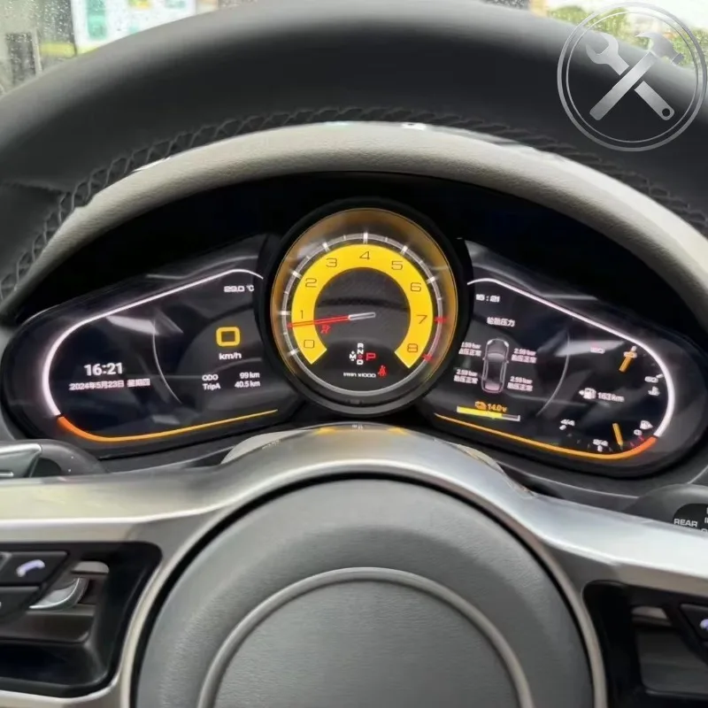 

12.3" LINUX System Virtual Cockpit HD LCD Speedometer Panel Digital Instrument Cluster Auto Upgrade for Cayenne 2010-2017