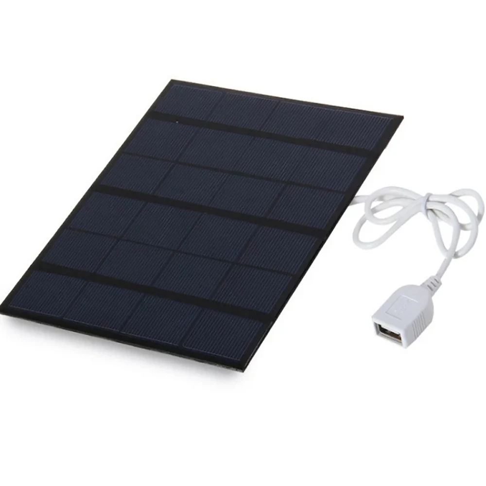 Solar panel 3.5W 6V USB Portable Foldable Waterproof For Cell Phone Power Bank Battery Charger Outdoor Camping Tourism Fishing