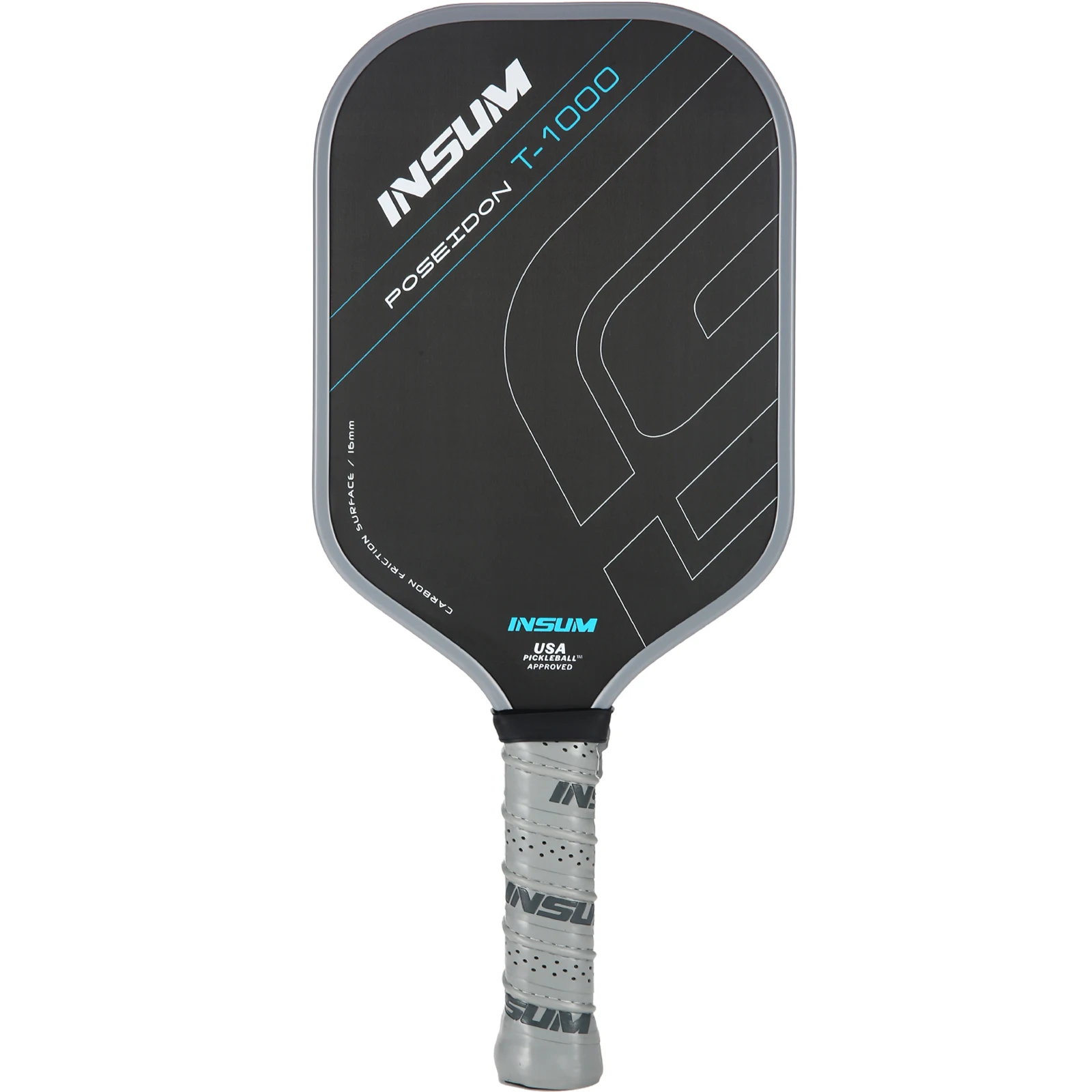 

INSUM T1000 Pickleball Paddle Charged Surface Tech for Increased Power & Feel Thermoformed CFS 16mm