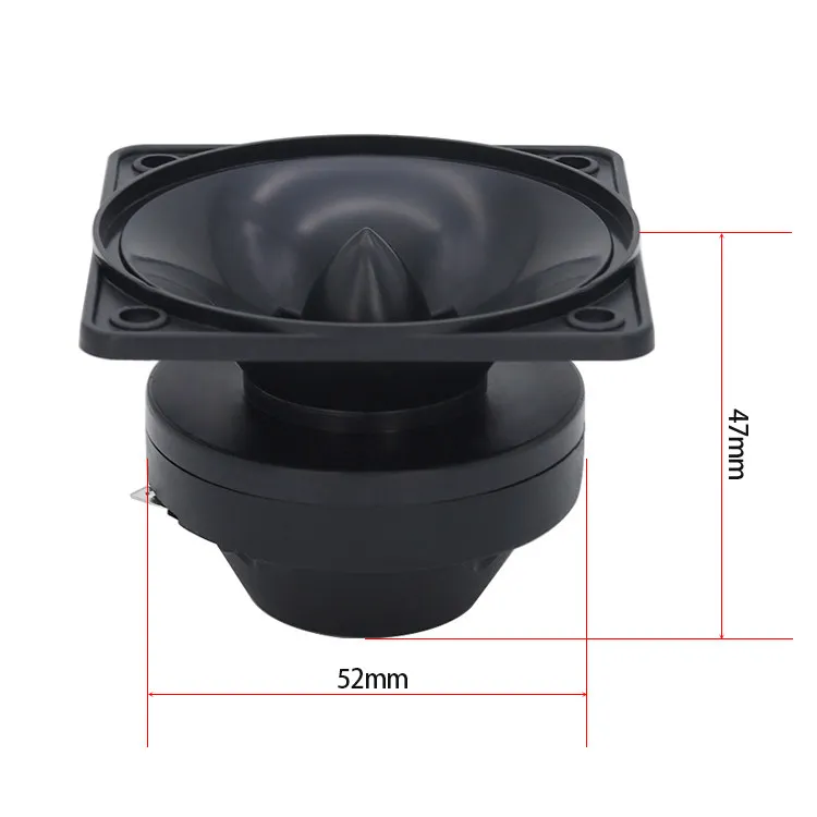MW Audio, set van 2 vierkante piezo-hoornhoge toners van 2,5 inch, 108 dB, 12V, 5K-20 kHz, keramische luidspreker voor gitaar en audio.