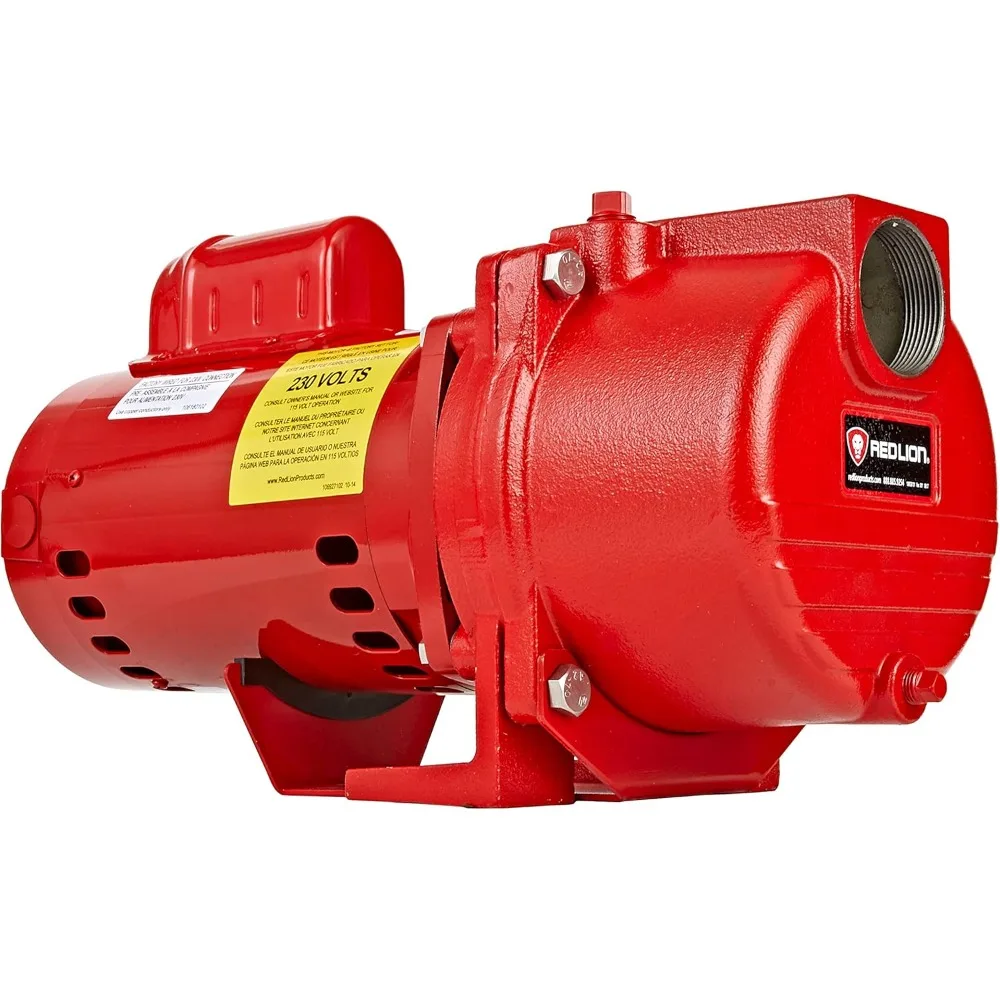 

RL-SPRK150 115/230 Volt, 71 GPM Cast Iron Sprinkler/Irrigation Pump with Thermoplastic Impeller, Red