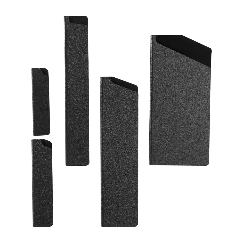 

5pcs Protective Covers ABS Long Term Kitchen Sheath Compact Stylish Flocking Liner Sheathes Housewarming Gift