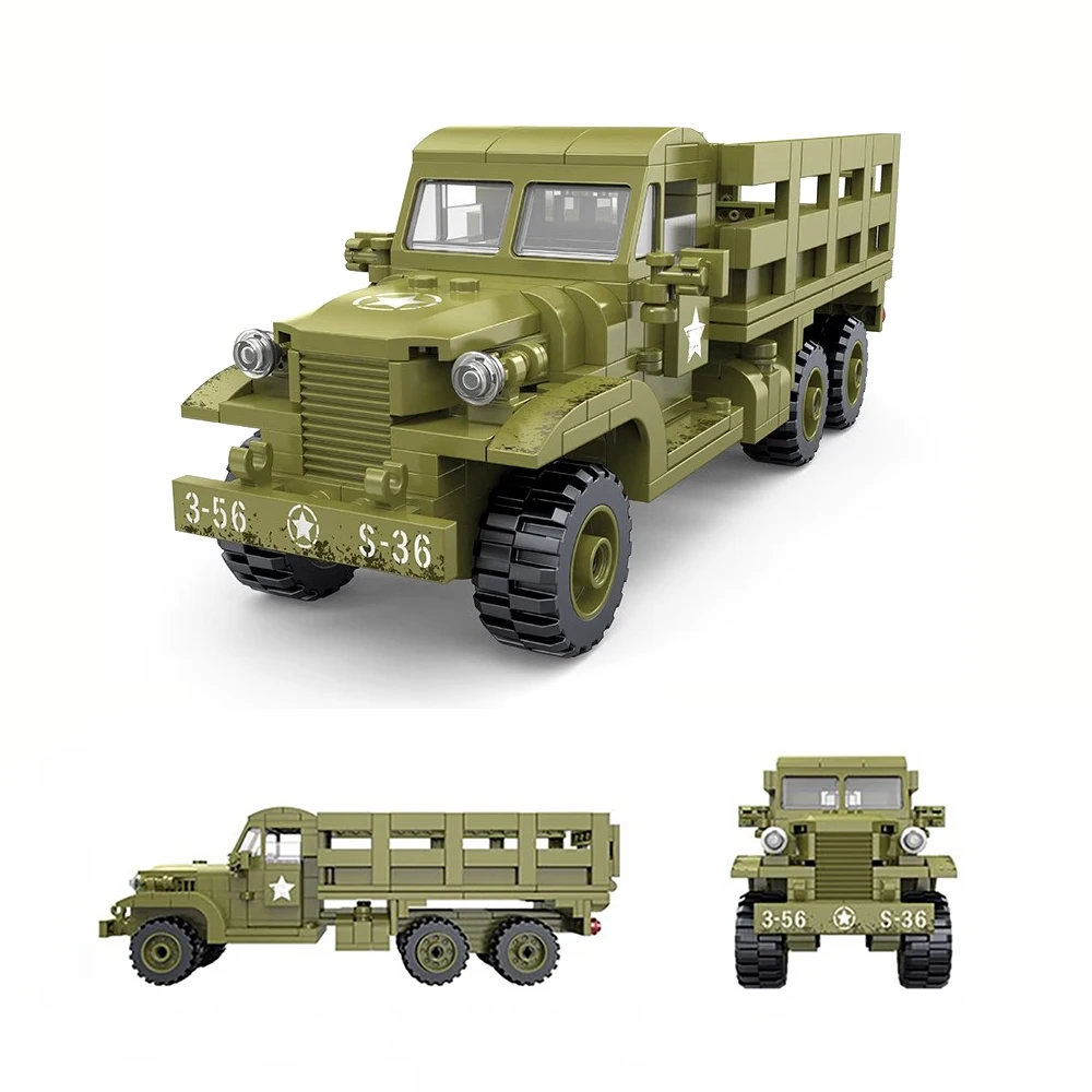 WW2 Military Building Blocks Tank Sd.kfz Armored Vehicle JU87 Bomber Model German T34 Tank MOC Bricks Toys For Kids