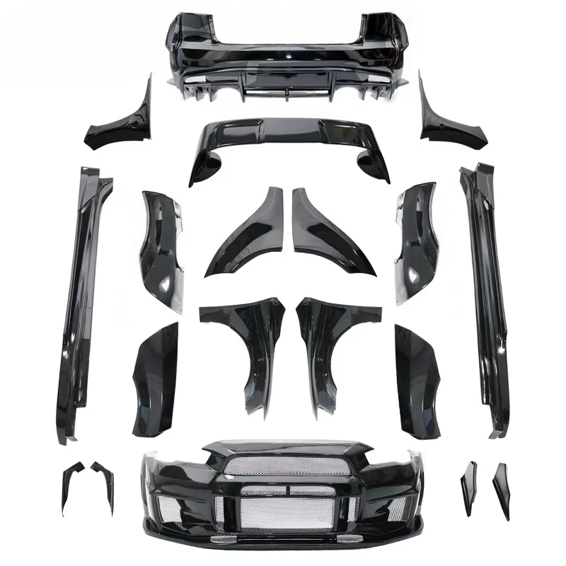 

Material for Lancer Upgrade VARI Style Wide Body Kit Front Bumper Rear Bumper Side Skirts Hot Sales