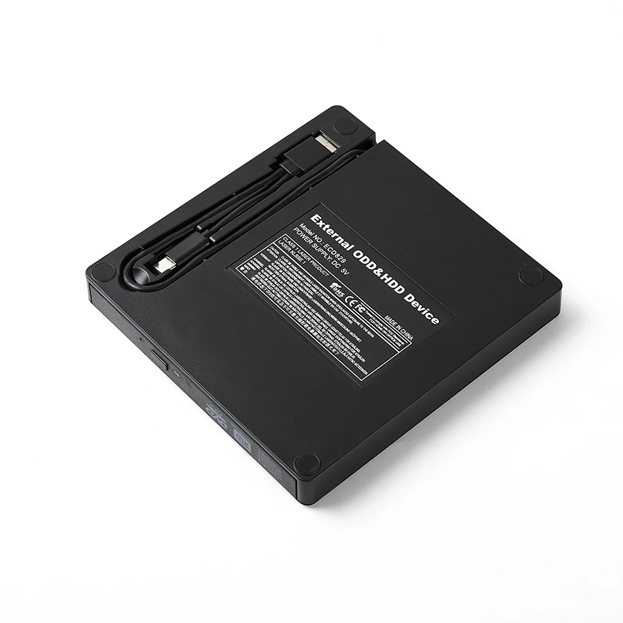 Externes DVD-Laufwerk, USB 3.0, tragbar, schlank, optisches Laufwerk, Brenner, Lesegerät, Player, Tablett-Typ, tragbar, für Laptop, PC, Computer – Detail 7