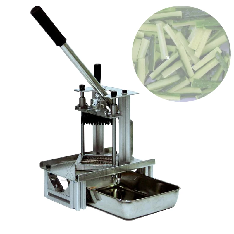 

New Potato Chips Strip Cutting Machine Maker Slicer Chopper Kitchen Gadgets Stainless Steel French Fries Cutters