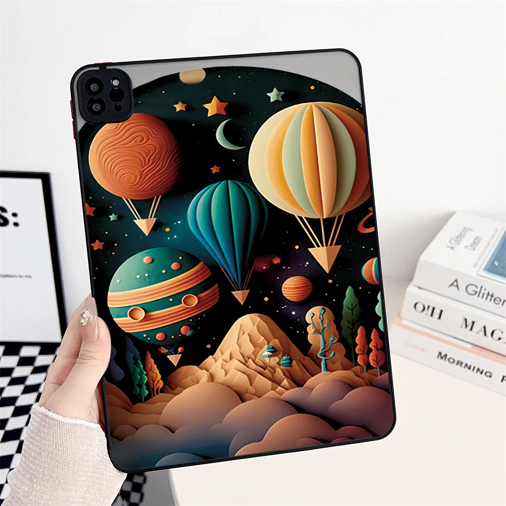 

For IPad Case IPad Pro 11 12 9 10th 10.2 9th 8th 7th Generation Case 10.9 Air 5 3 2 Mini 6 4 Case Fire Balloon Hard Clear Cover