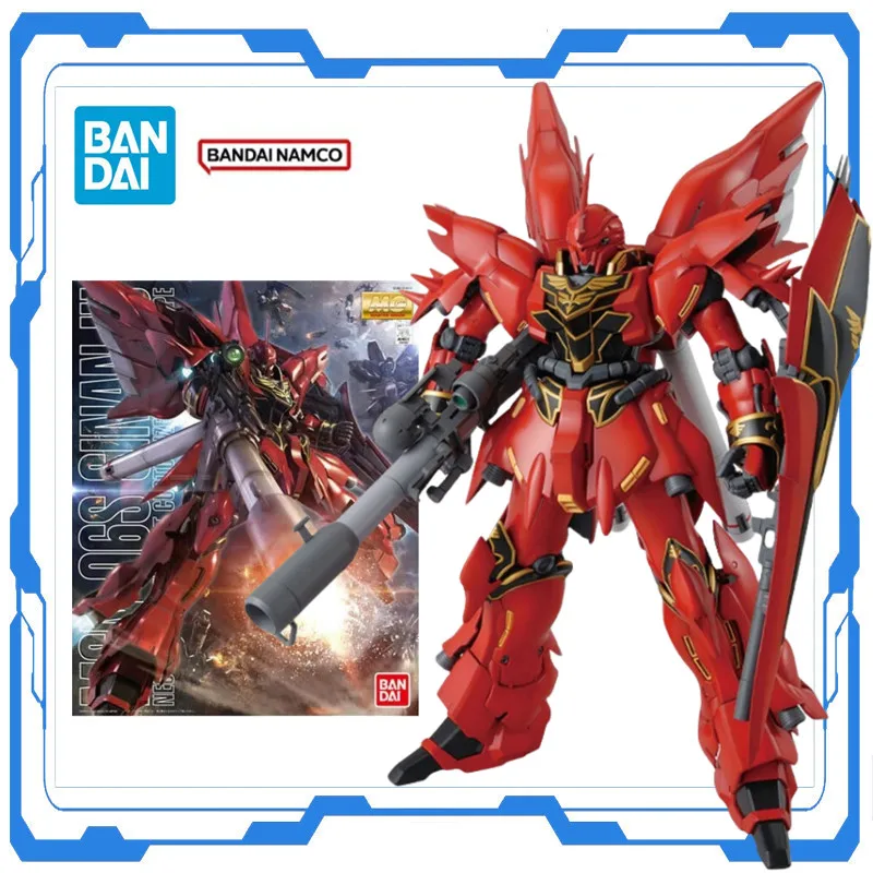 

Bandai Gundam Genuine Assembly Model MG 1/100 MSN-06S SINANJU Ver.Ka Original Kits Action Figure Toys Gift for Kid Decoration