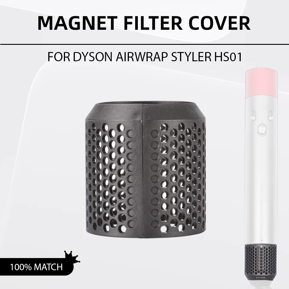 For Dyson HS01 Magnetic Outer Filter Cover, Durable Replacement Filter Cleaning Mesh Attachment Accessories for Airwrap HS01