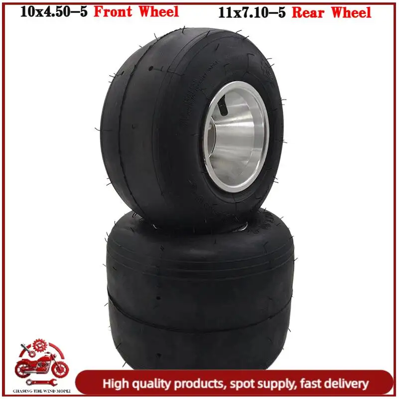 

5-дюймовое переднее или заднее колесо для картинга 10x4.50-5 или 11x7.10-5 для гоночных багги, дрифт-квадов