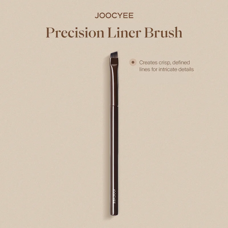 JOOCYEE PRECISION LINER BRUSH Angled Blade Eyeliner Makeup Brush Soft Dense Bristles Slim Easy‑Grip Handle for Sharp Eye Line