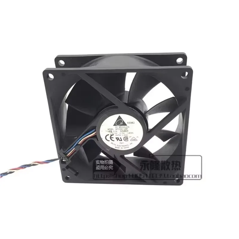 

Authentic EFC0912BF 90 * 90 * 32MM 12V 0.70A 9CM high air volume server chassis cooling fan