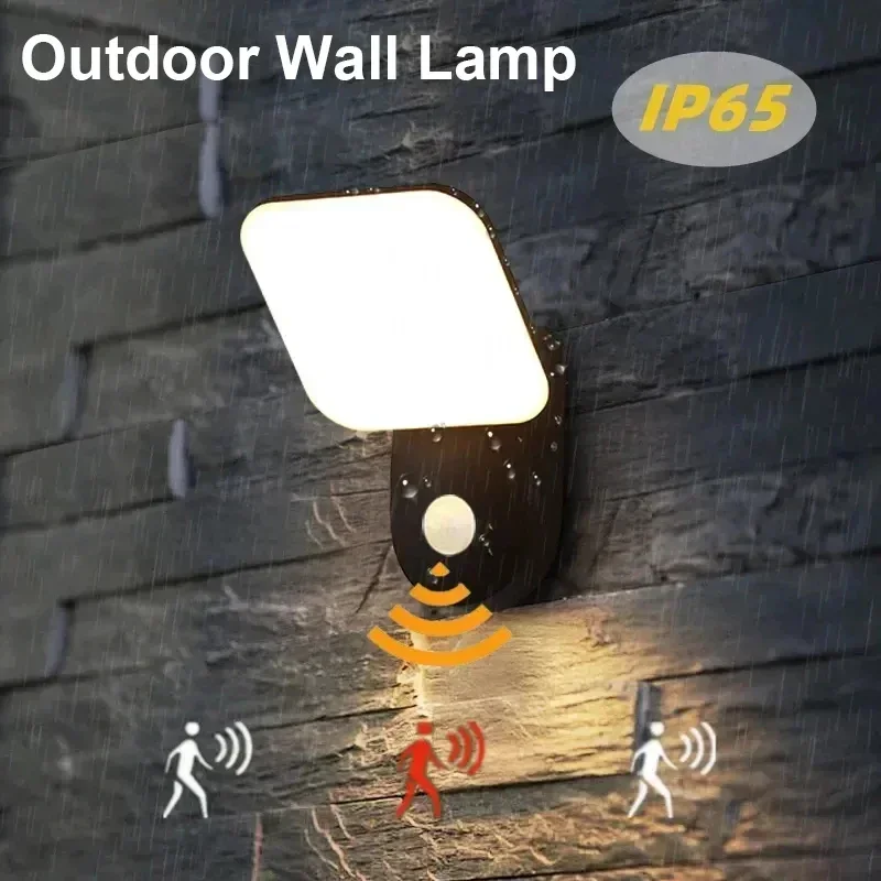 

Motion Sensor Outdoor Wall Lamps LED 12W IP65 Waterproof Aluminum Garden Porch Light Corridor Entrance Sconce Decor Lighting