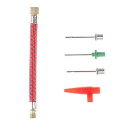 1 Set Inflating Needle Sports Ball Basketball Soccer Volleyball Metal Pump Needles Bike Tire Tube Air Pump Tool