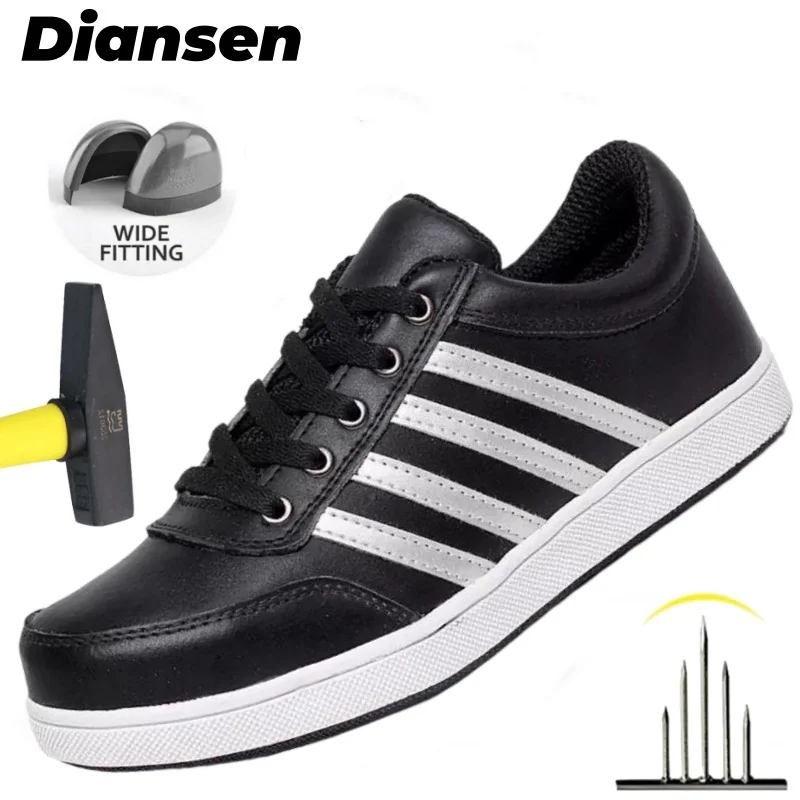 

Comfortable Work Safety Shoes Men Lightweight Indestructible Work Sneakers Security Steel Toe Shoes Safety Protective Boots